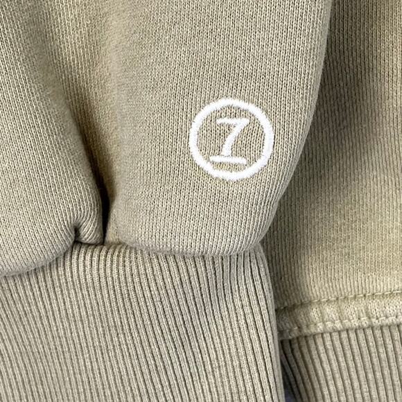 FMJ Sweatshirt Mens Large Green Long Sleeve Pullover Hooded Running Streetwear - Picture 4 of 11